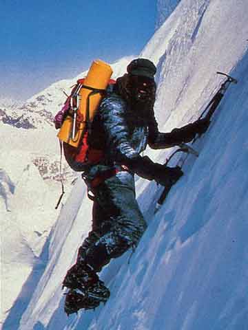 
Doug Scott Climbing Shishapangma Southwest Face in 1982 - Doug Scott Himalayan Climber book
